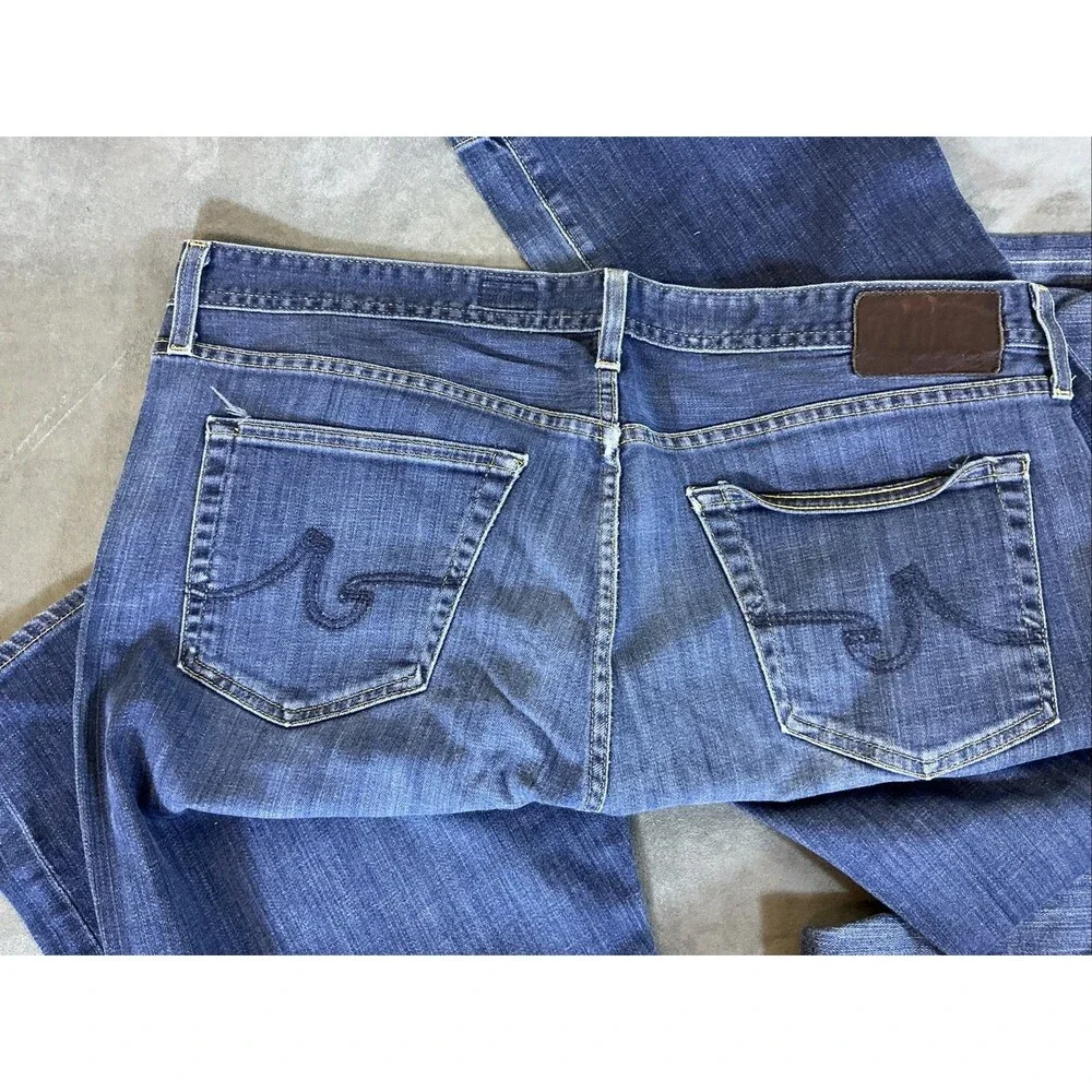 AG Adriano Goldschmied 38x34 Two 2 Pair Of Mens Jeans The Protege Straight Leg